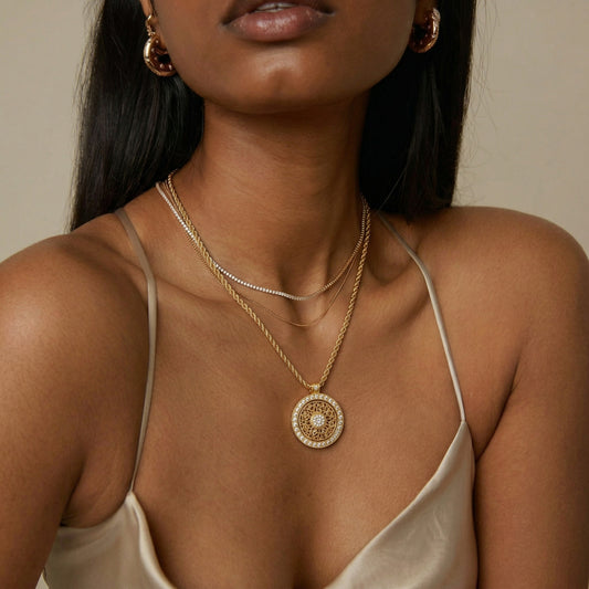 Opportunity & Direction Compass Necklace