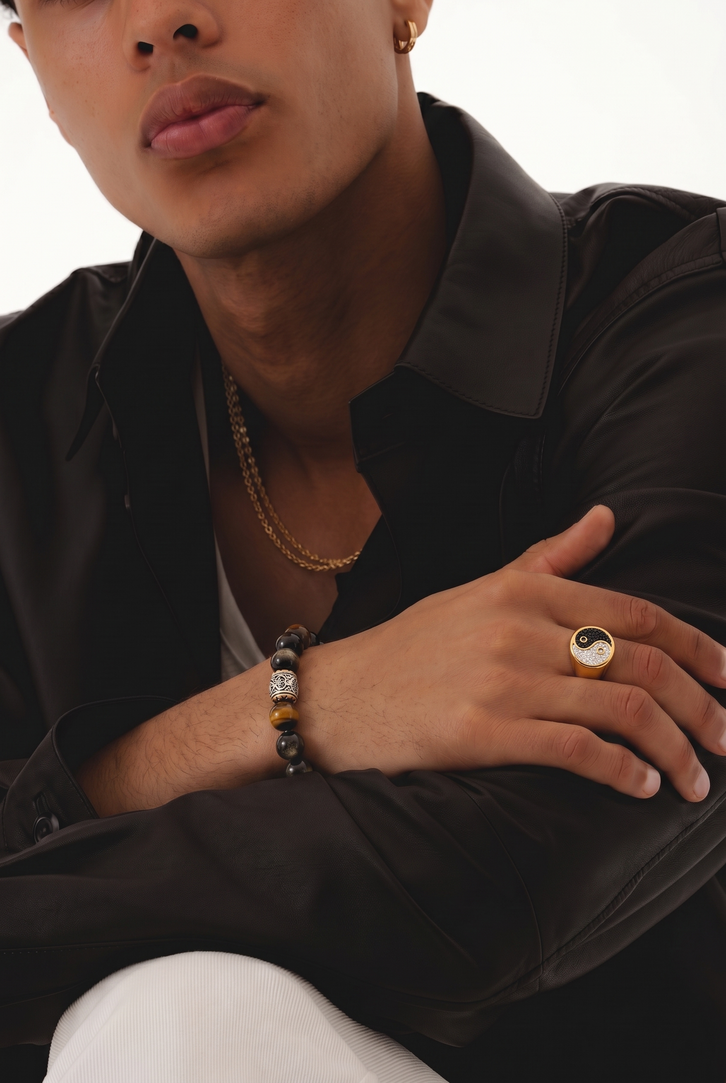 Balanced Energy Yin Yang Ring- Gold