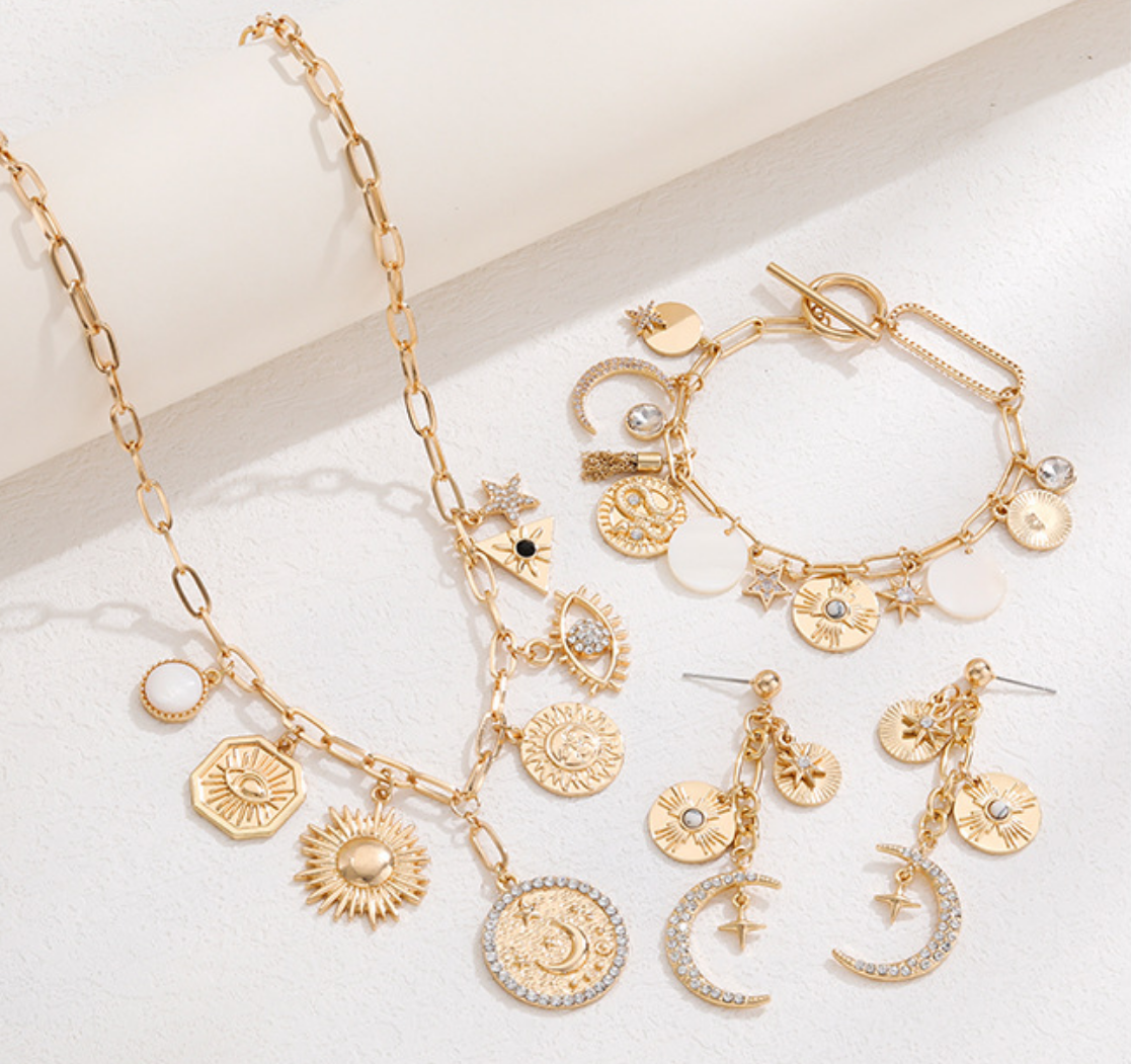Love & Presence Moon Star Jewelry Set