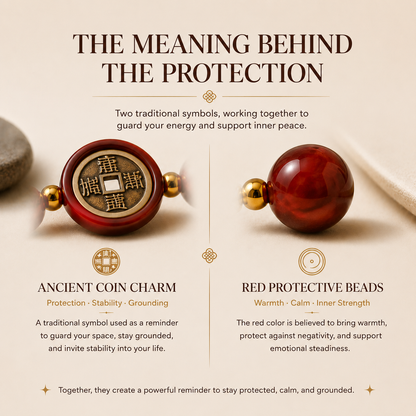 Sacred Protection Five Emperor Coins Bracelet
