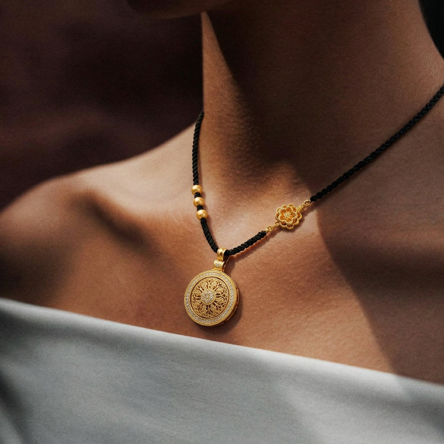 Clear Direction Protection Compass Necklace