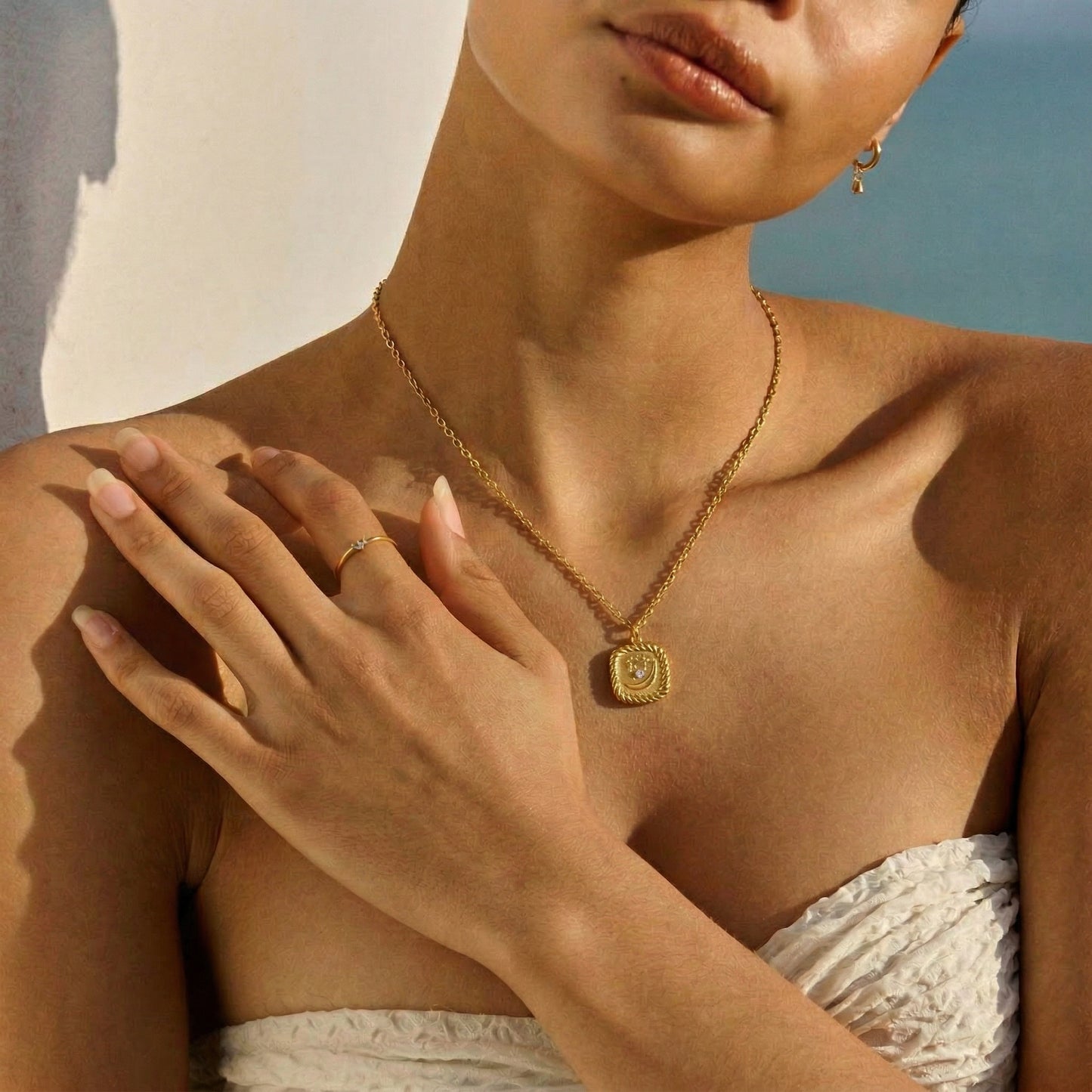 Love & Attraction Moon Star Necklace