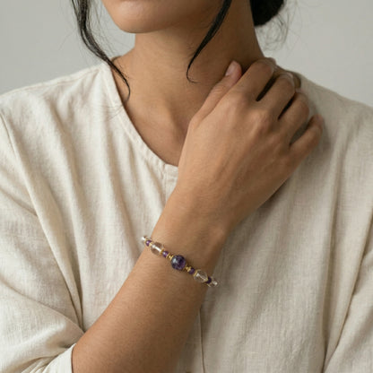 Emotional Healing Amethyst Quartz Bracelet
