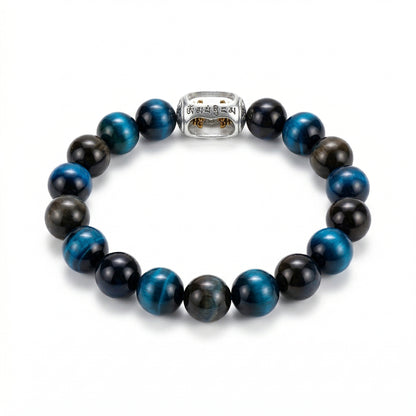 Clear Boundaries Obsidian Bracelet