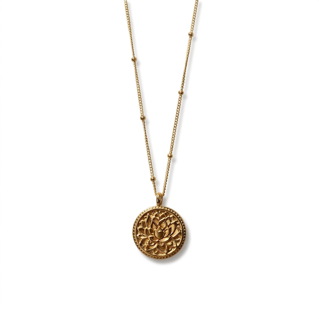 Calm Mind Lotus Necklace