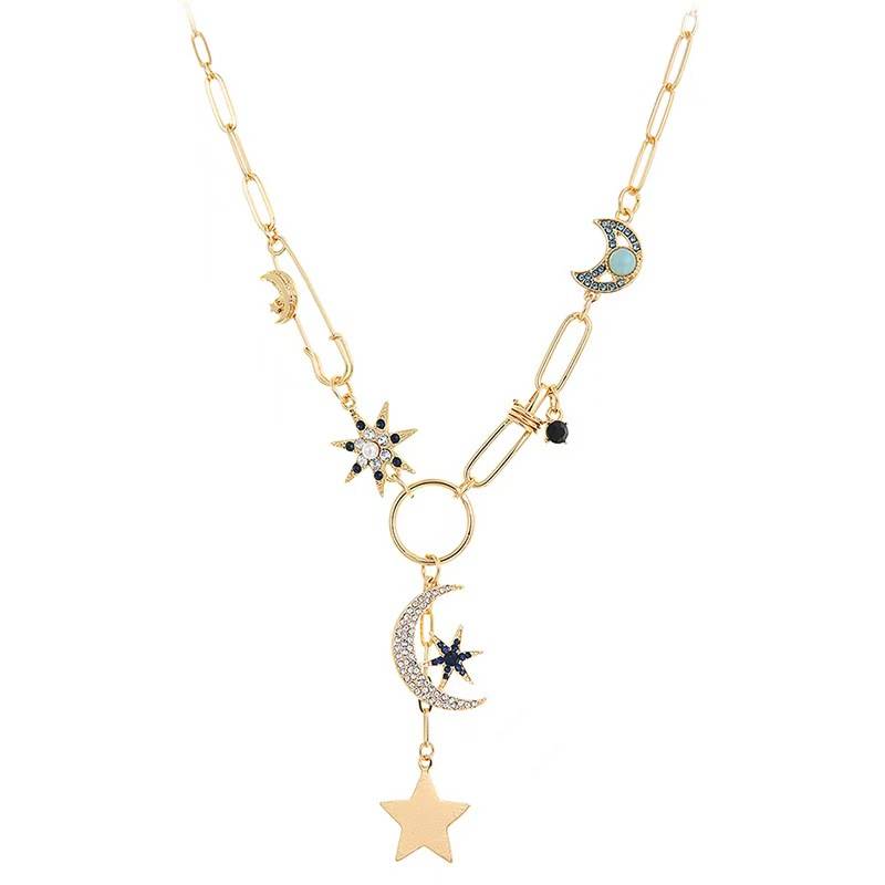 Love & Attraction Moon Star Necklace