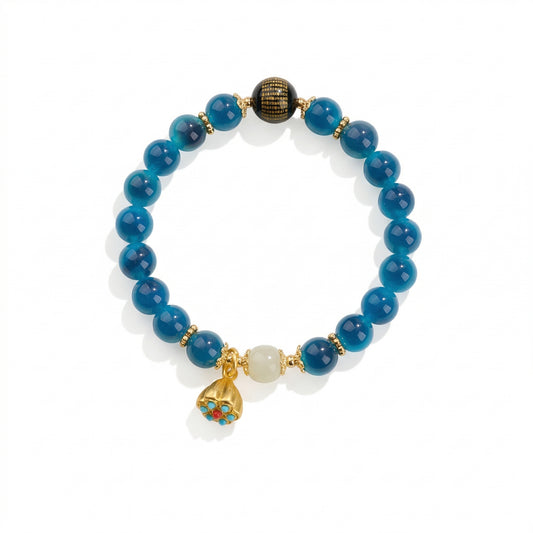 Calm Focus Blue Crystal Bracelet
